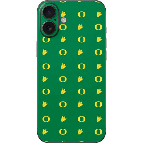 University of Oregon Pattern iPhone 16 Plus Skin